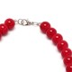 Подвеска на шею из бусин красного цвета Ø10мм (13175)