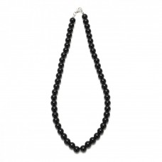 Подвеска на шею из бусин черного цвета Ø8мм (27593)