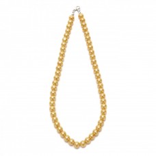 Подвеска на шею из бусин бежевого цвета Ø8мм (27596)