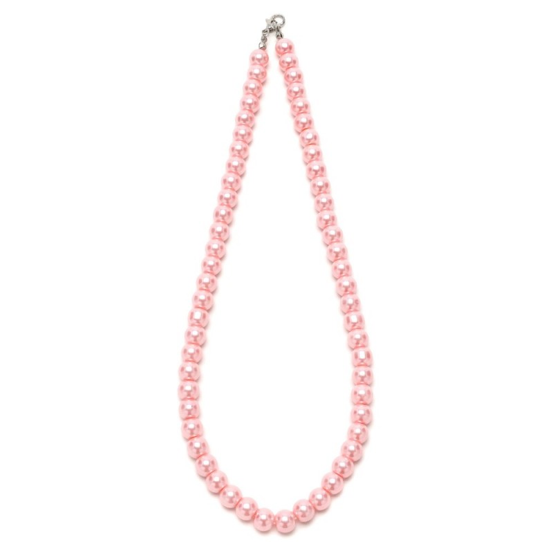 Подвеска на шею из бусин розового цвета Ø8мм (27603)