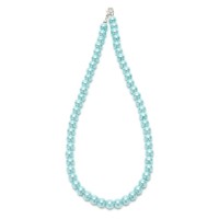 Подвеска на шею из бусин голубого цвета Ø8мм (28384)