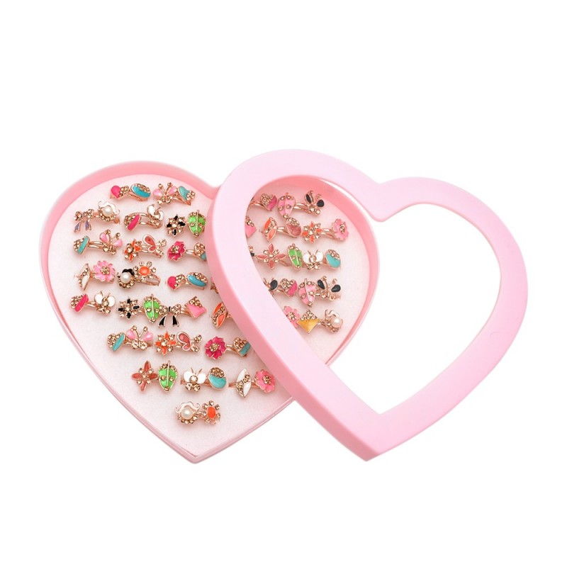 Набор колец 72шт разноцветные (12935)