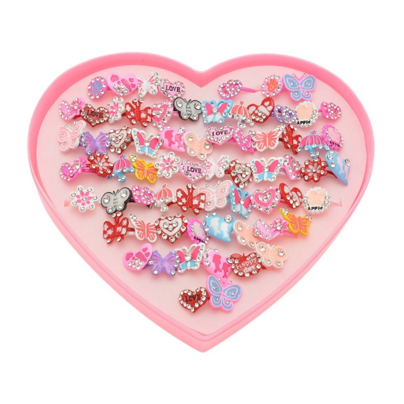 Набор детских колец 72шт разноцветные (14833)