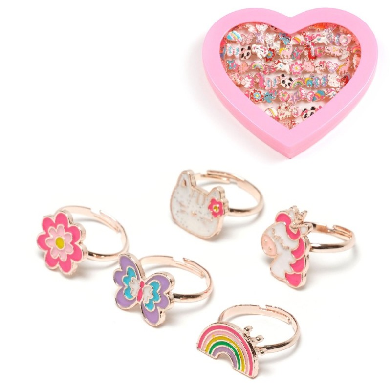 Набор детских колец 72шт разноцветные (31357)