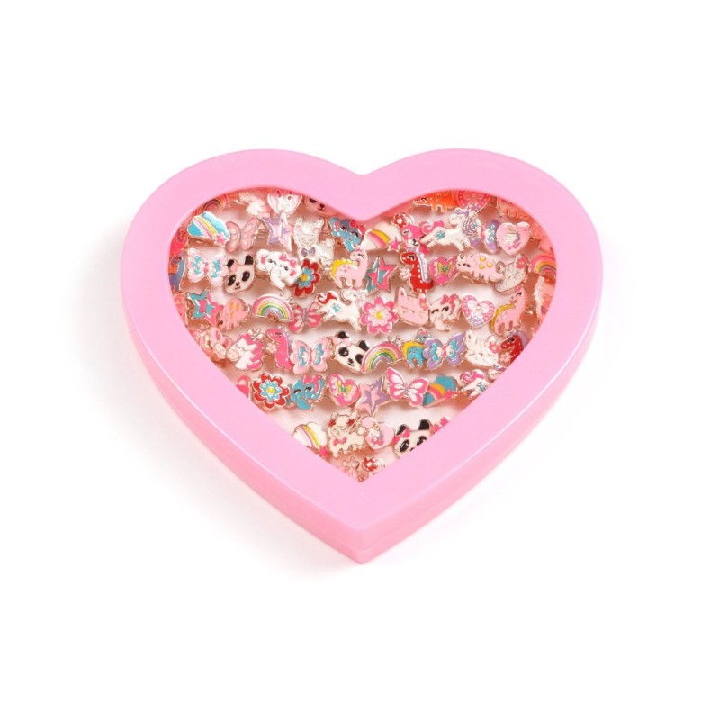 Набор детских колец 72шт разноцветные (31357)