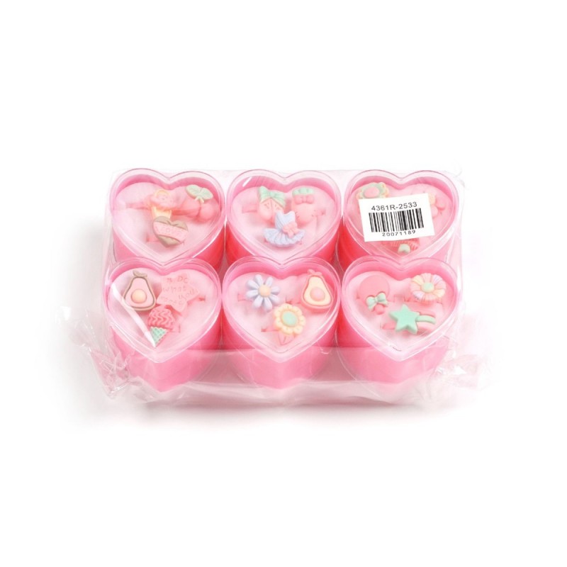 Набор детских колец 12х3шт разноцветные (31360)