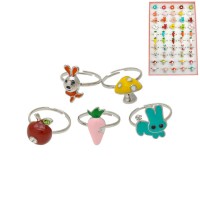 Набор колец 50шт разноцветные (5791)