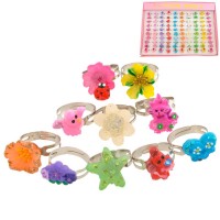 Набор детских колец 100шт разноцветные (5799)