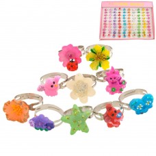 Набор детских колец 100шт разноцветные (5799)