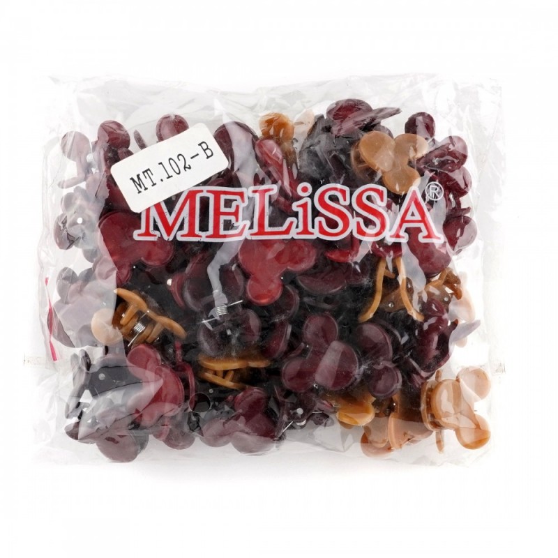 Набор заколок-крабов для волос пластиковый Melissa® (10529)