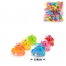 Набор заколок-крабов маленькие цветные (11682)