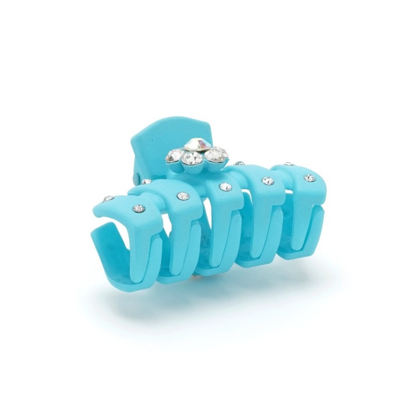 Набор заколок-крабов матовые со стразами (13182)