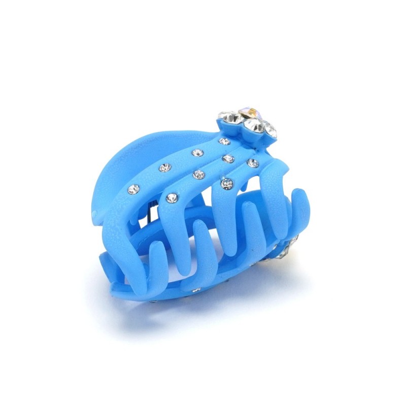 Набор заколок-крабов (32-13183) матовых со стразами