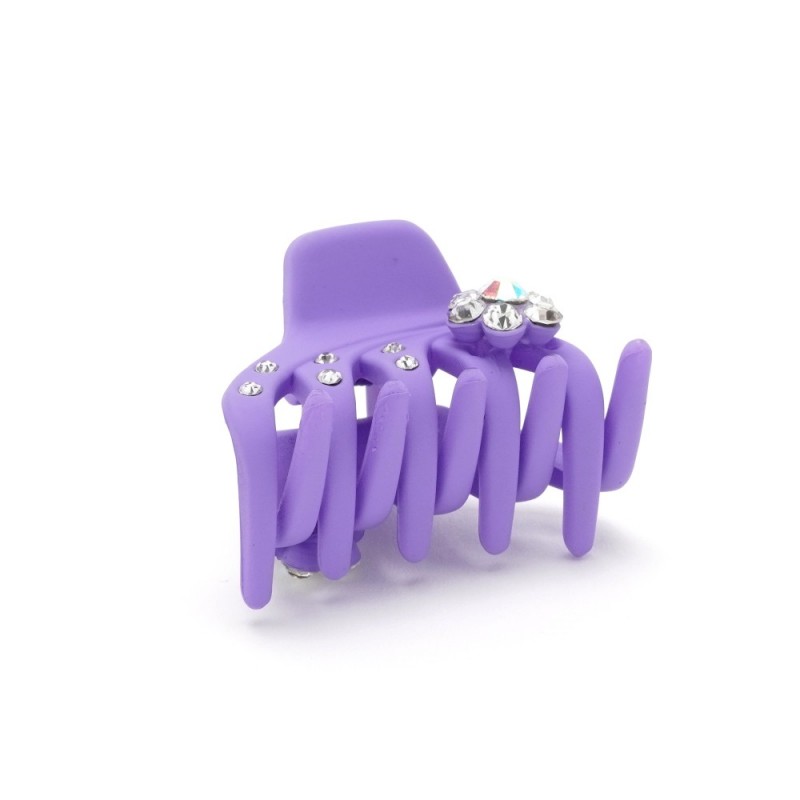 Набор заколок-крабов (12-13184) матовых со стразами