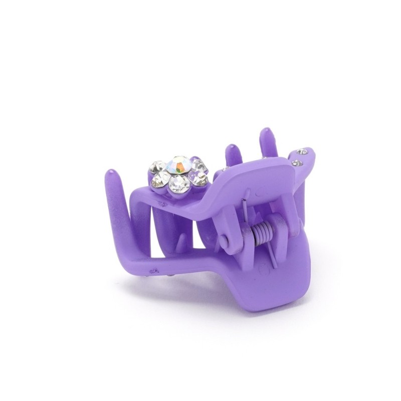 Набор заколок-крабов (12-13184) матовых со стразами