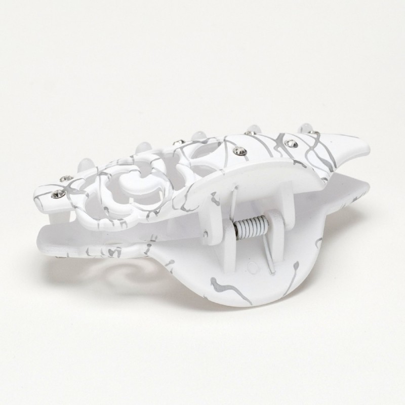 Набор заколок-крабов матовых со стразами и узорами (13770)