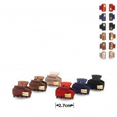 Набор заколок-крабов (81-15670) матовых с украшением