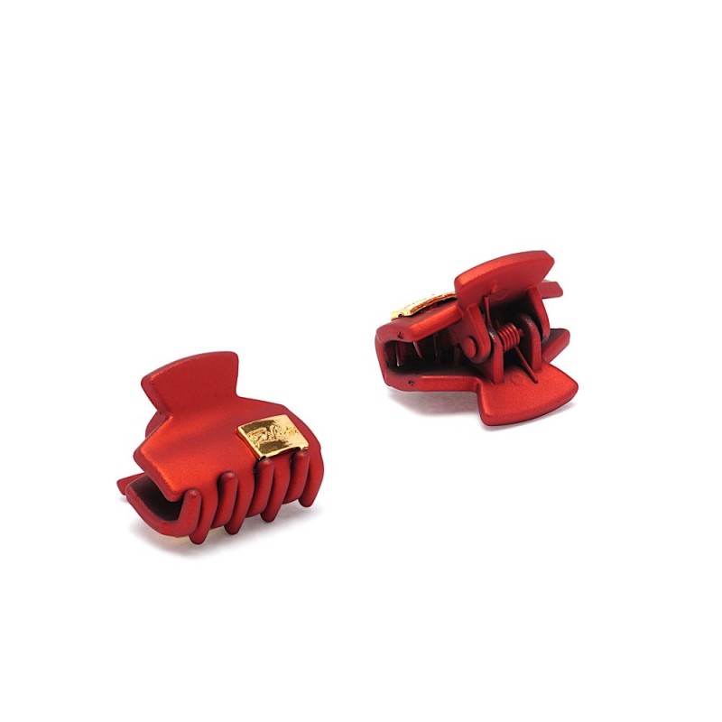 Набор заколок-крабов (81-15670) матовых с украшением