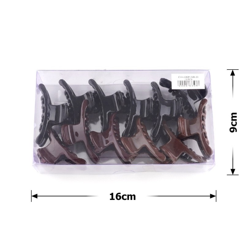 Набор заколок-крабов (40-23570) глянцевых