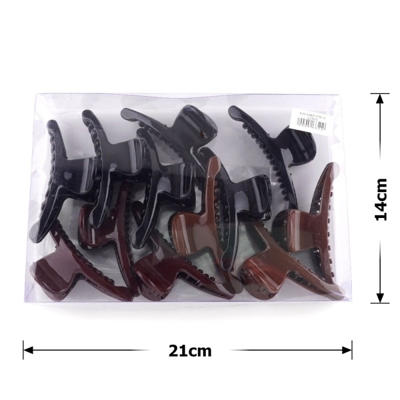 Набор заколок-крабов (41-23572) глянцевых