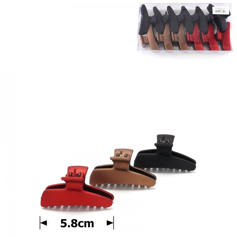 Набор заколок-крабов (37-23575) матовых