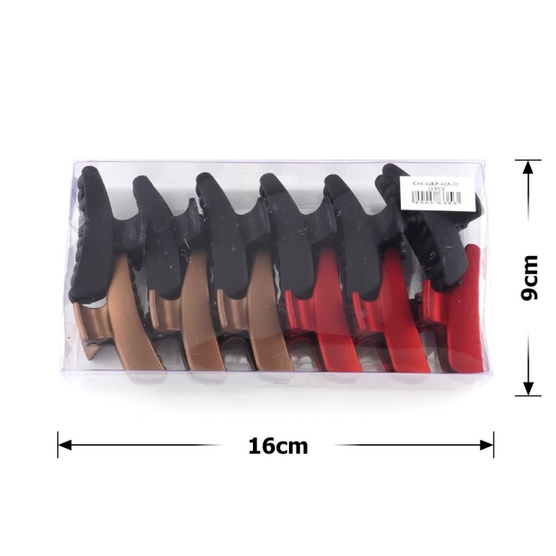 Набор заколок-крабов (37-23575) матовых