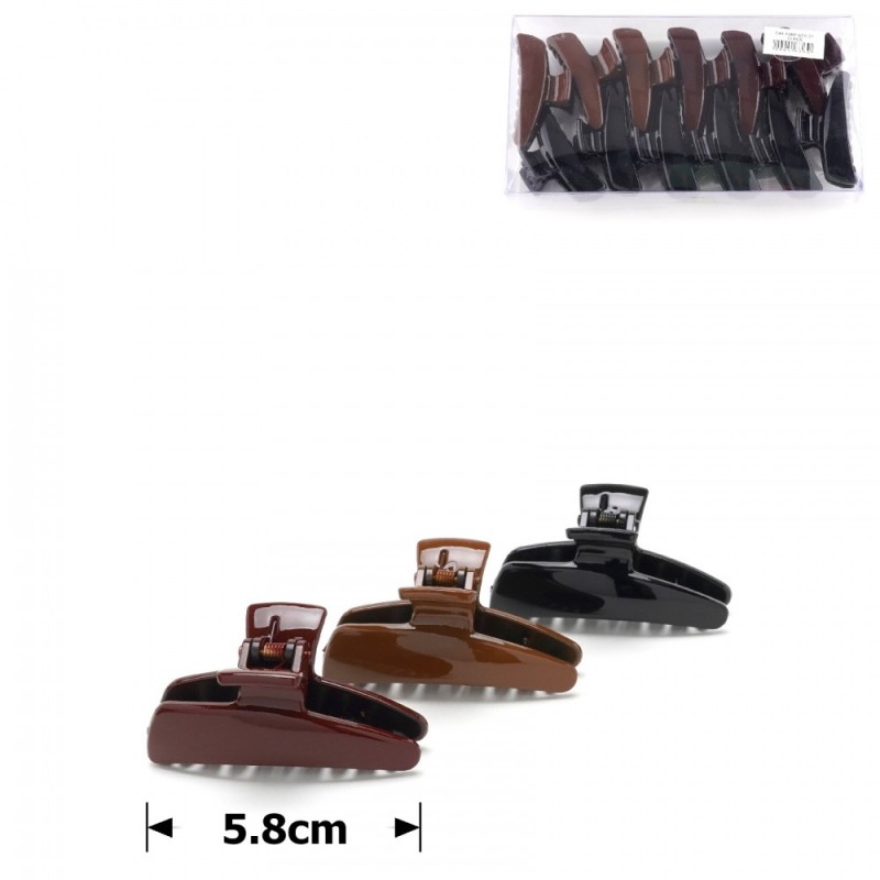 Набор заколок-крабов (37-23576) глянцевых