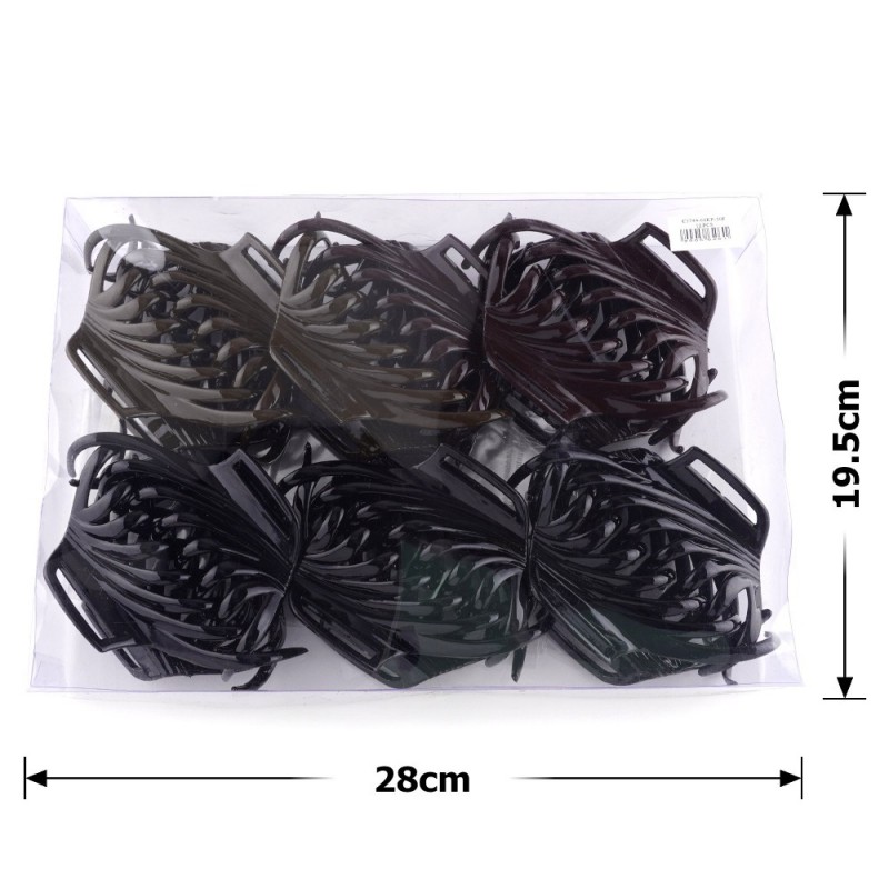 Набор заколок-крабов (18-23584) глянцевых