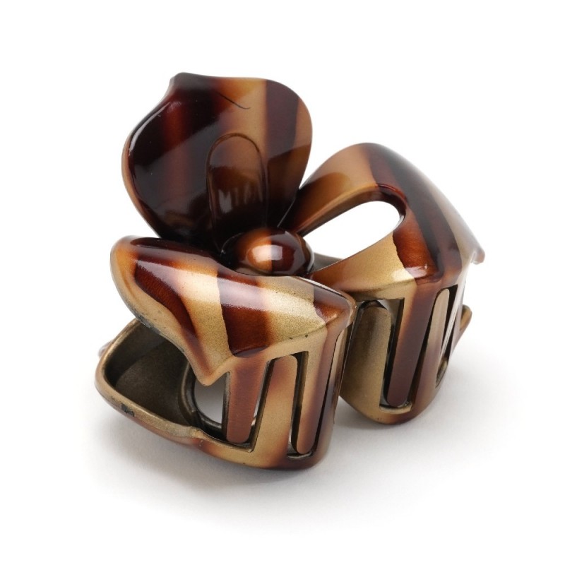 Набор заколок-крабов для волос коричневые (255)