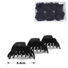Набор заколок-крабов (16-26834) матовых чёрных