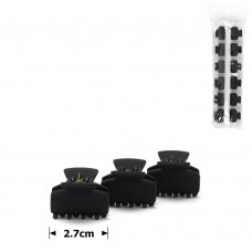 Набор заколок-крабов (81-26851) матовых чёрных