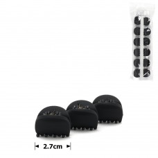 Набор заколок-крабов (81-26853) матовых чёрных