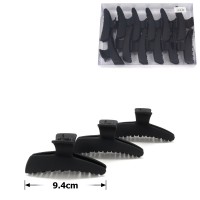 Набор заколок-крабов (38-26879) матовых чёрных