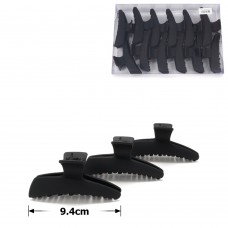 Набор заколок-крабов (38-26879) матовых чёрных