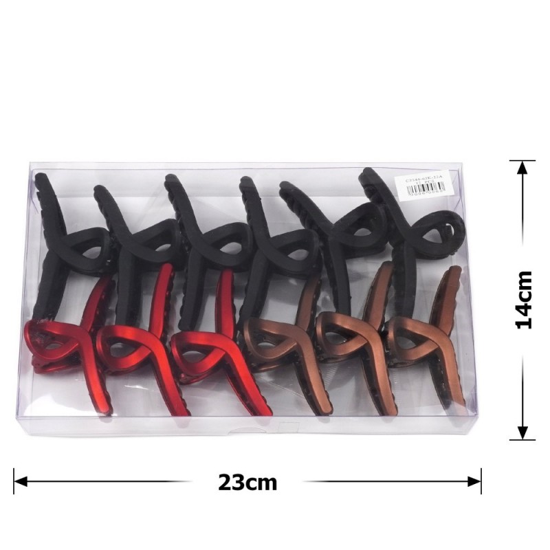 Набор заколок-крабов (88-26883) матовых