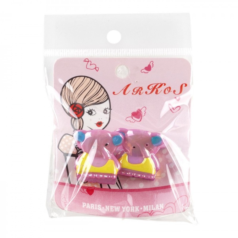 Набор заколок-крабов 2.1см 2шт (27074) вариант 03