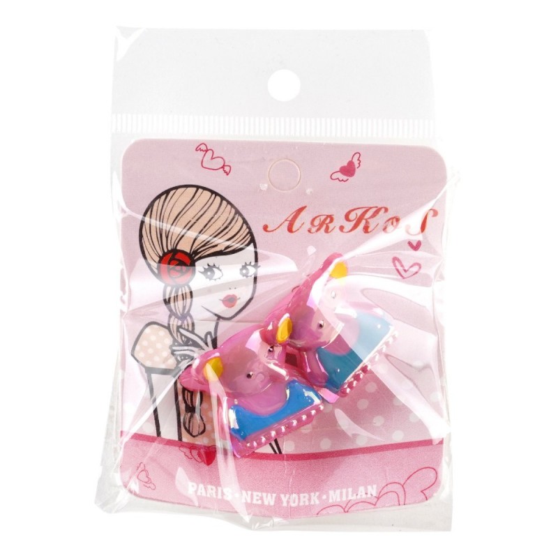 Набор заколок-крабов 2.1см 2шт (27074) вариант 04