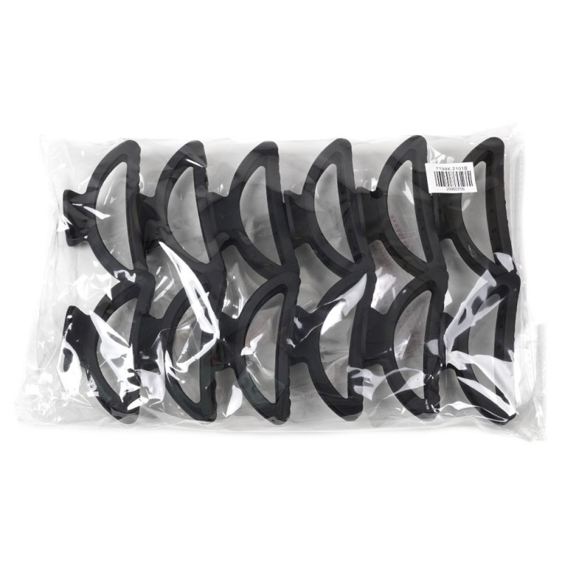 Набор заколок-крабов (95-28444) матовый черный