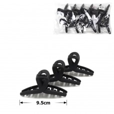 Набор заколок-крабов (93-28456) матовый черный