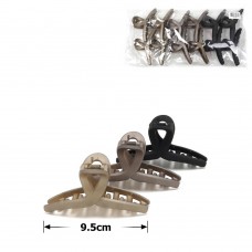 Набор заколок-крабов (93-28457) матовый коричневый