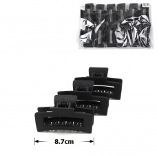 Набор заколок-крабов (97-28458) матовый черный