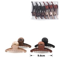 Набор заколок-крабов (41-28470) матовых коричневых