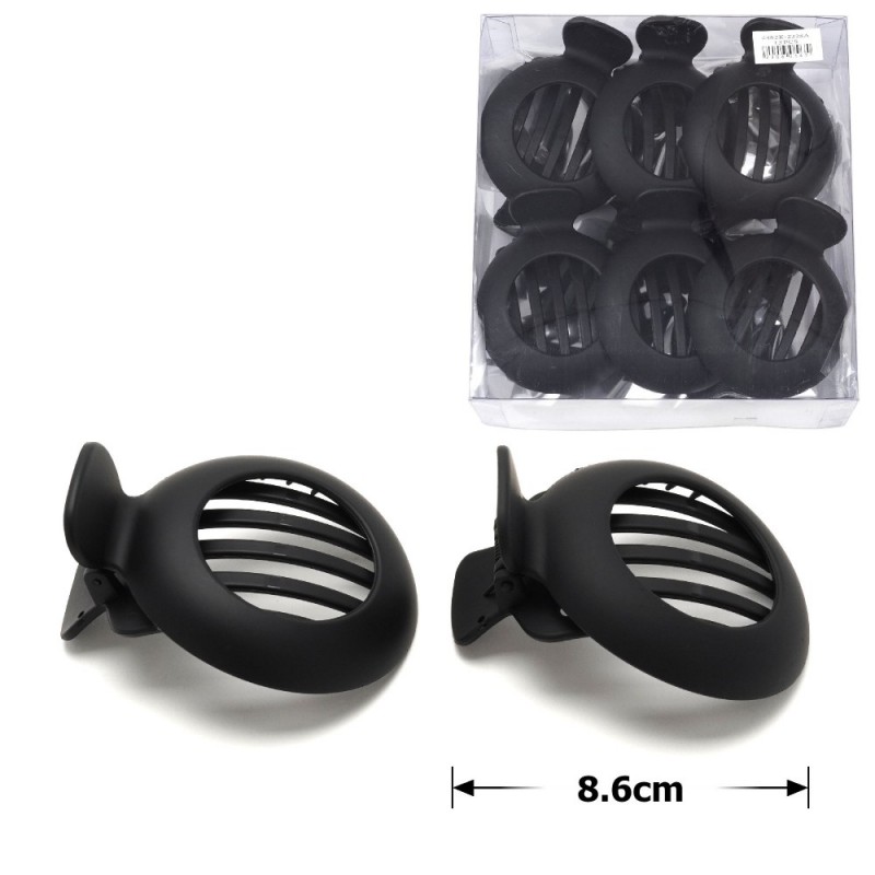 Набор боковых зажимом для волос (28482) черный