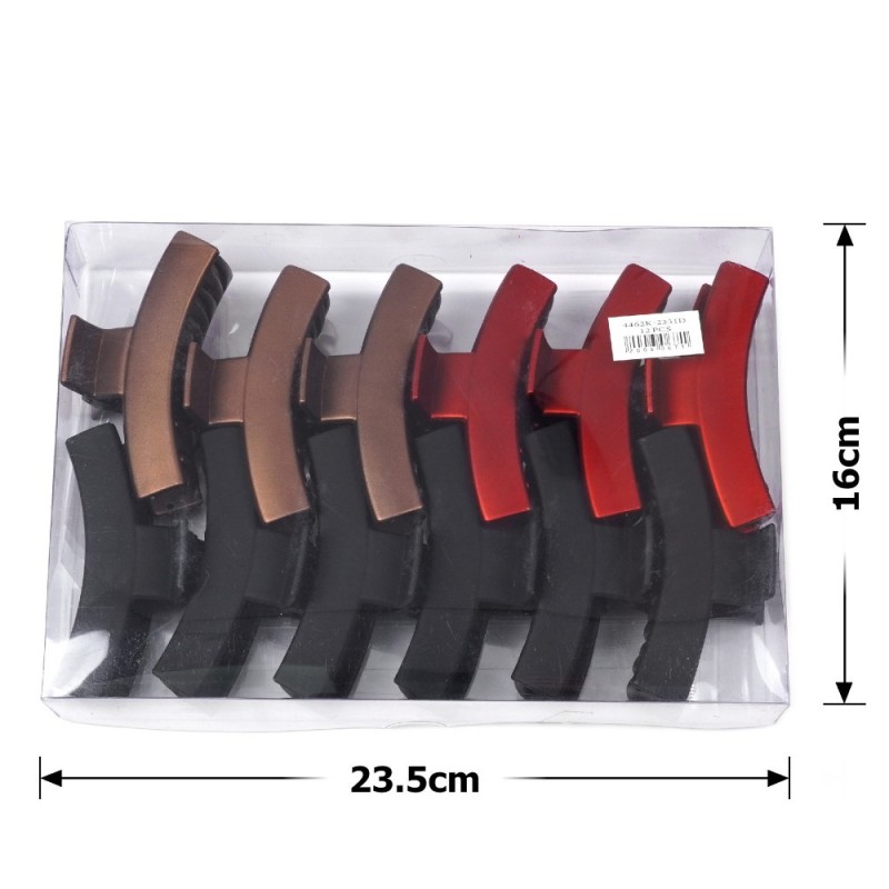 Набор заколок-крабов (68-28493) матовых