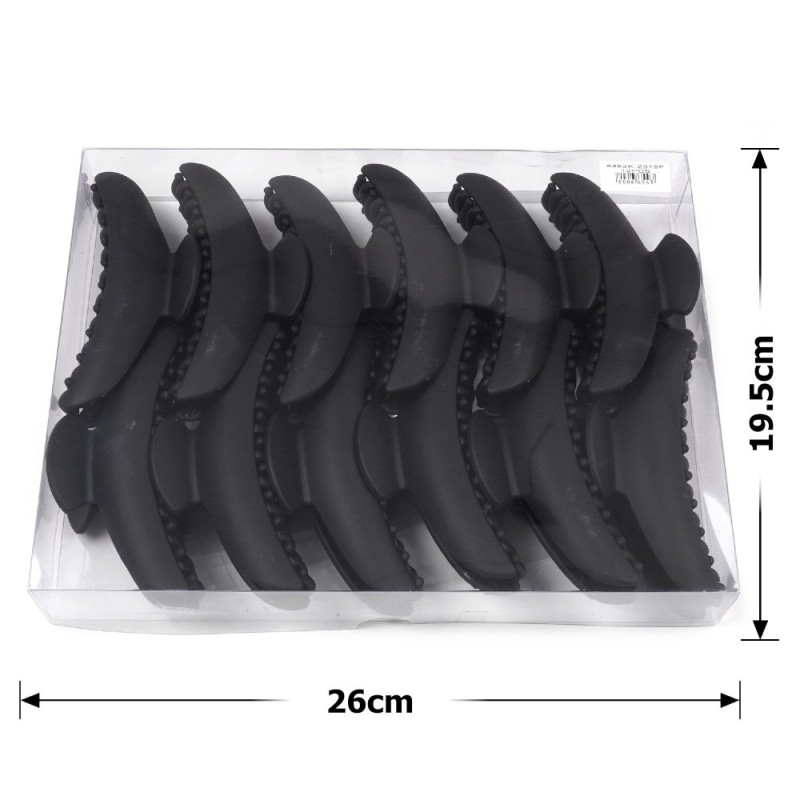 Набор заколок-крабов (48-29271) матовых черных