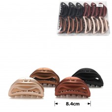 Набор заколок-крабов (99-29276) матовых коричневых