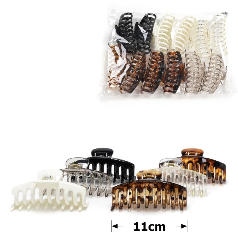 Набор заколок-крабов (102-31641) разноцветный