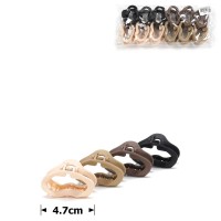 Набор заколок-крабов (106-31642) матовый коричневый