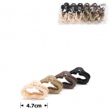 Набор заколок-крабов (106-31642) матовый коричневый