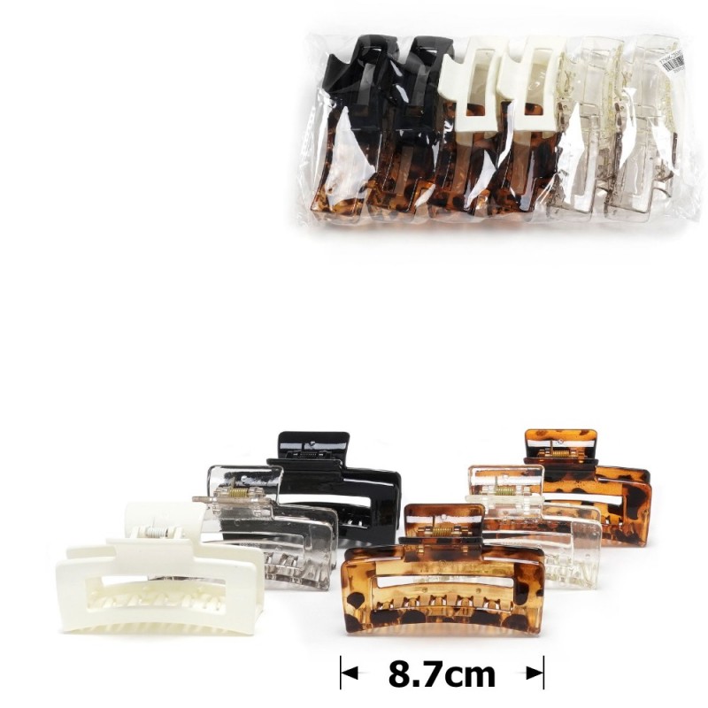 Набор заколок-крабов (117-31653) разноцветный